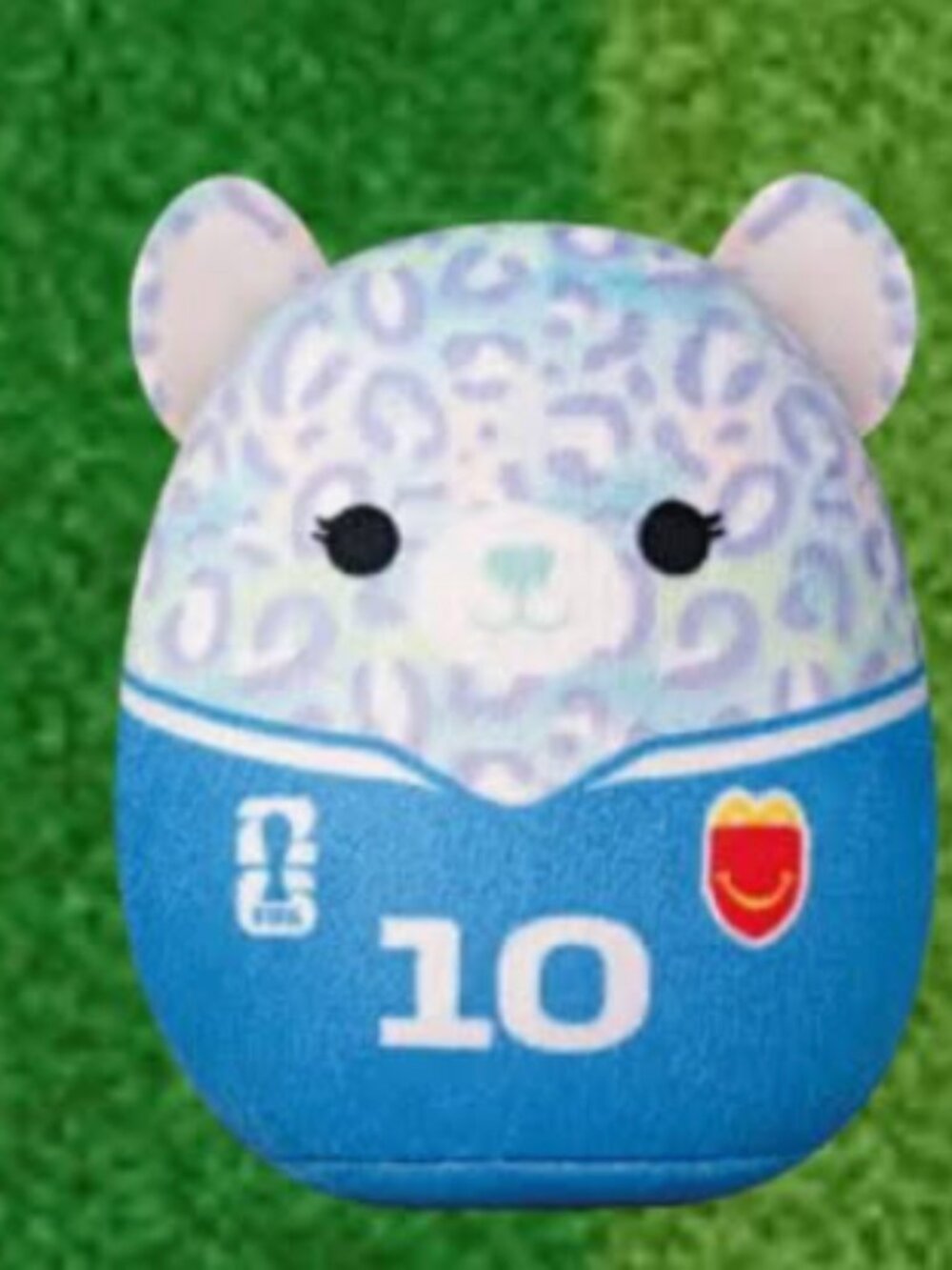 McDonald's FIFA World Cup 2026 Squishmallow Happy Meal Toy Lindsay Leopard 10 NW